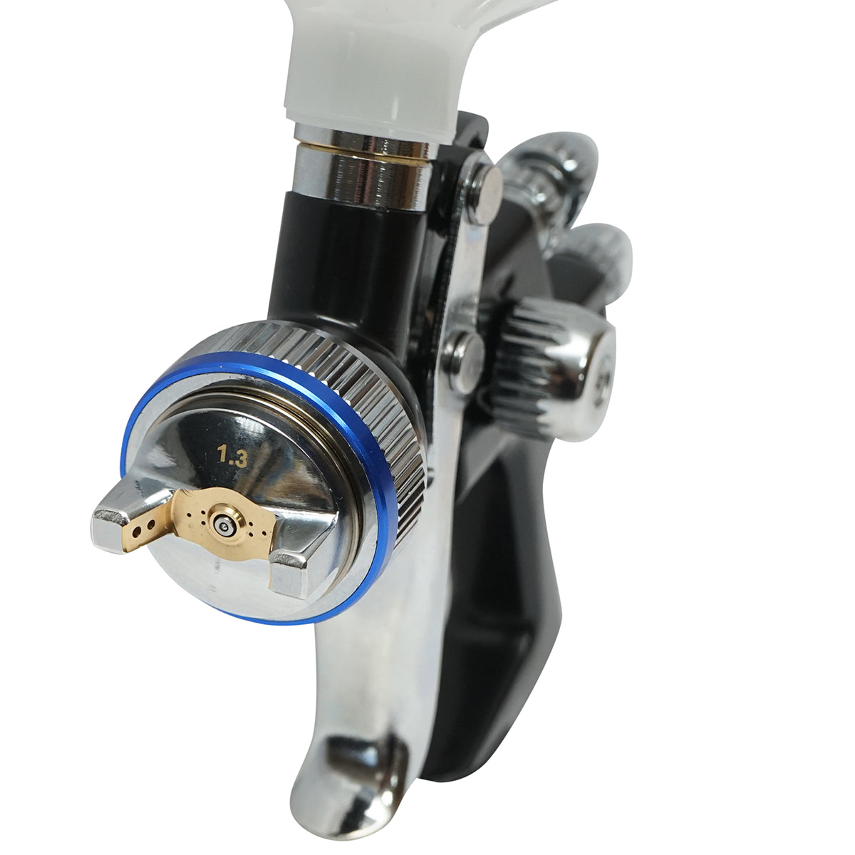 Pistola per verniciatura ad aria compressa 500 ml, ugello 1,3 mm, portata 180 ml/min, pressione max 4 bar