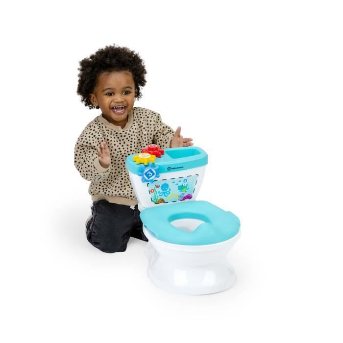 BABY EINSTEIN Riduttore vasino e WC 2 in 1, Innovativo sistema per usare il vasino, Scarico con musica