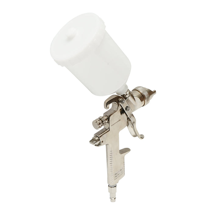 Pistola per verniciatura ad aria compressa da 600 ml, ugello 1,3 mm, portata 190 ml/min, pressione max 4 bar