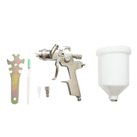 Pistola per verniciatura ad aria compressa da 600 ml, ugello 2 mm, portata 300 ml/min, pressione max 4 bar
