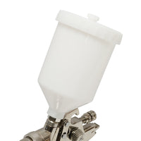 Pistola per verniciatura ad aria compressa da 600 ml, ugello 2 mm, portata 300 ml/min, pressione max 4 bar