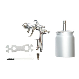 Pistola per verniciatura ad aria compressa da 600 ml, ugello HVLP da 1,3 mm, portata 190 ml/min, pressione max 5 bar