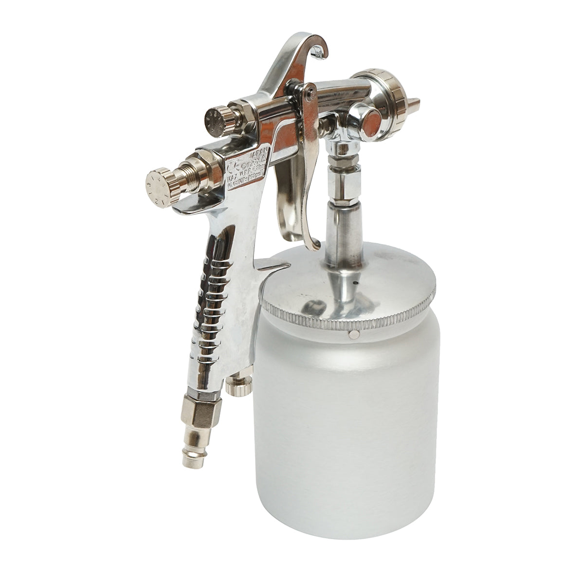 Pistola per verniciatura ad aria compressa da 600 ml, ugello HVLP da 1,3 mm, portata 190 ml/min, pressione max 5 bar