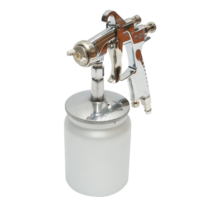 Pistola per verniciatura ad aria compressa da 600 ml, ugello HVLP da 2 mm, portata 300 ml/min, pressione max 5 bar