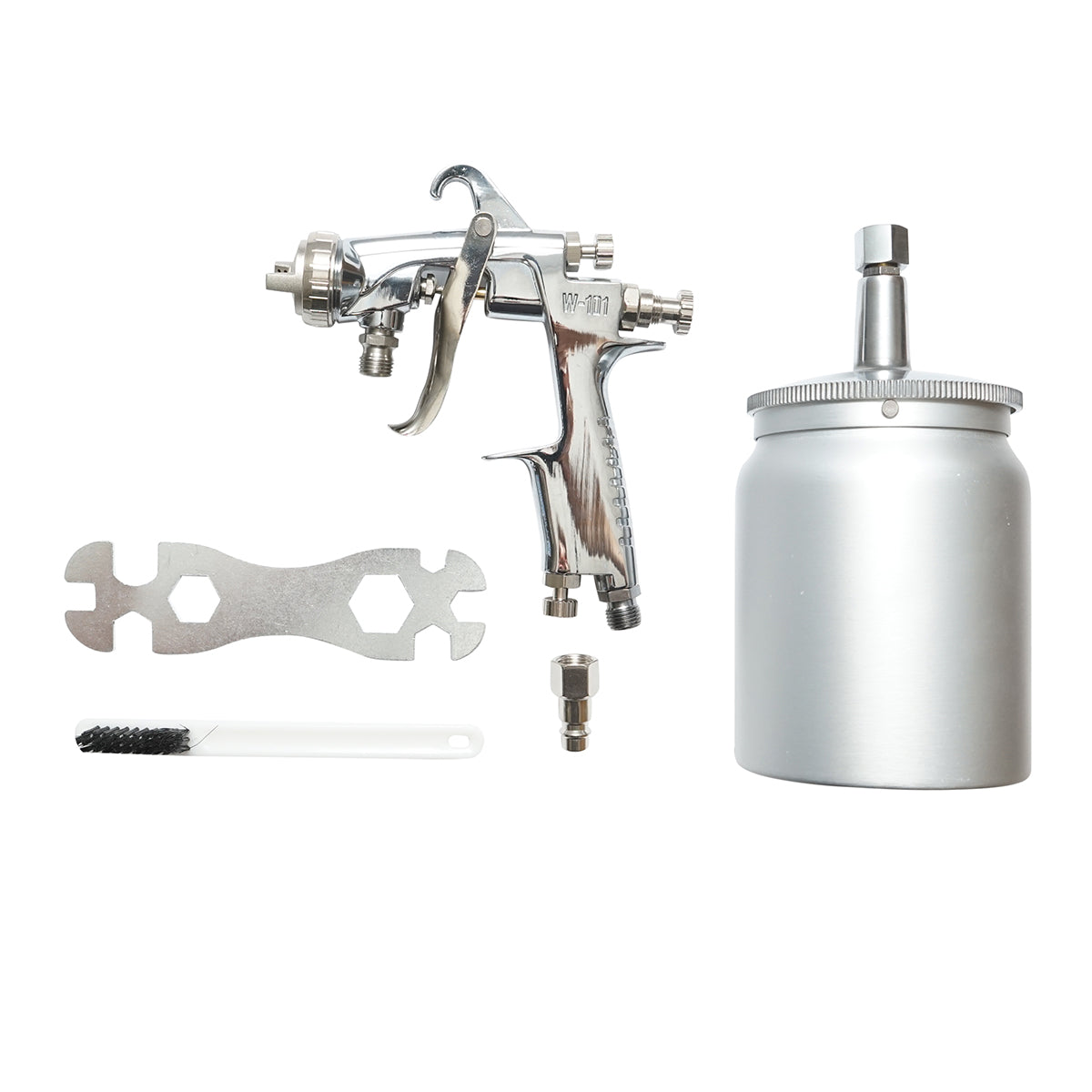 Pistola per verniciatura ad aria compressa da 600 ml, ugello HVLP da 2 mm, portata 300 ml/min, pressione max 5 bar