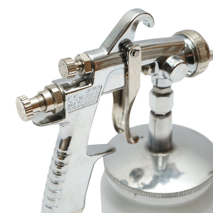 Pistola per verniciatura ad aria compressa da 600 ml, ugello HVLP da 2 mm, portata 300 ml/min, pressione max 5 bar