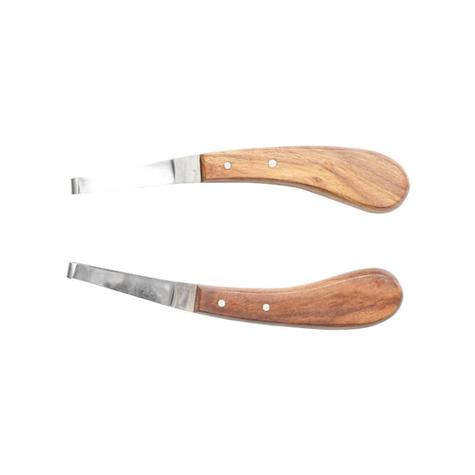 Set 2 Coltelli professionale per la pulizia degli zoccoli cavalli 2 Coltelli sinistra destra per la pulizia degli zoccoli Breckner Germany