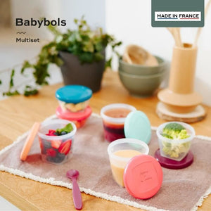 BABYMOOV Babybols Kit XXL MultiSet 12 vasetti + 3 cucchiaini morbidi