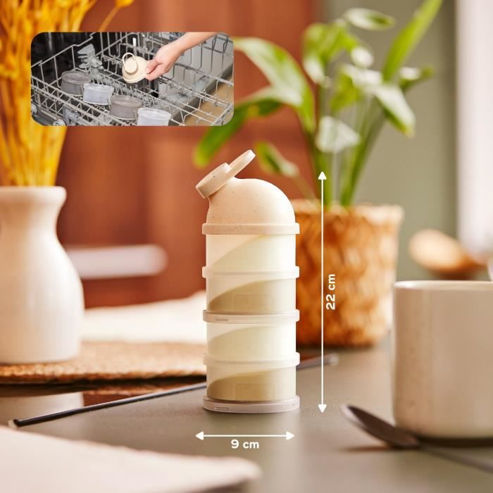 Babymoov Dosatori per latte in polvere Babydose - Beccuccio ergonomico - Prodotto in Francia, Beige