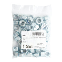 Set dadi autobloccanti zincati DIN 985 M14 G10 50 pezzi