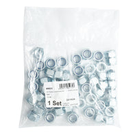 Set dadi autobloccanti zincati DIN 985 M18 G10 50 pezzi