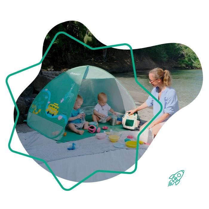 Badabulle Anti-UV Tent for Children, Pop-Up System, FPS 50+ Protection