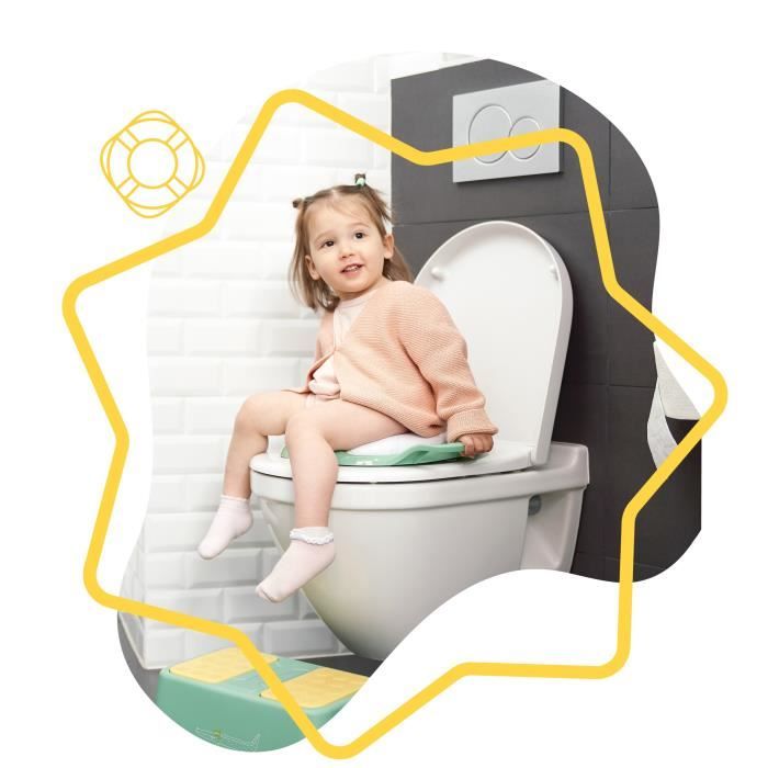 Badabulle Comfort riduttore WC con maniglie, antiscivolo e universale