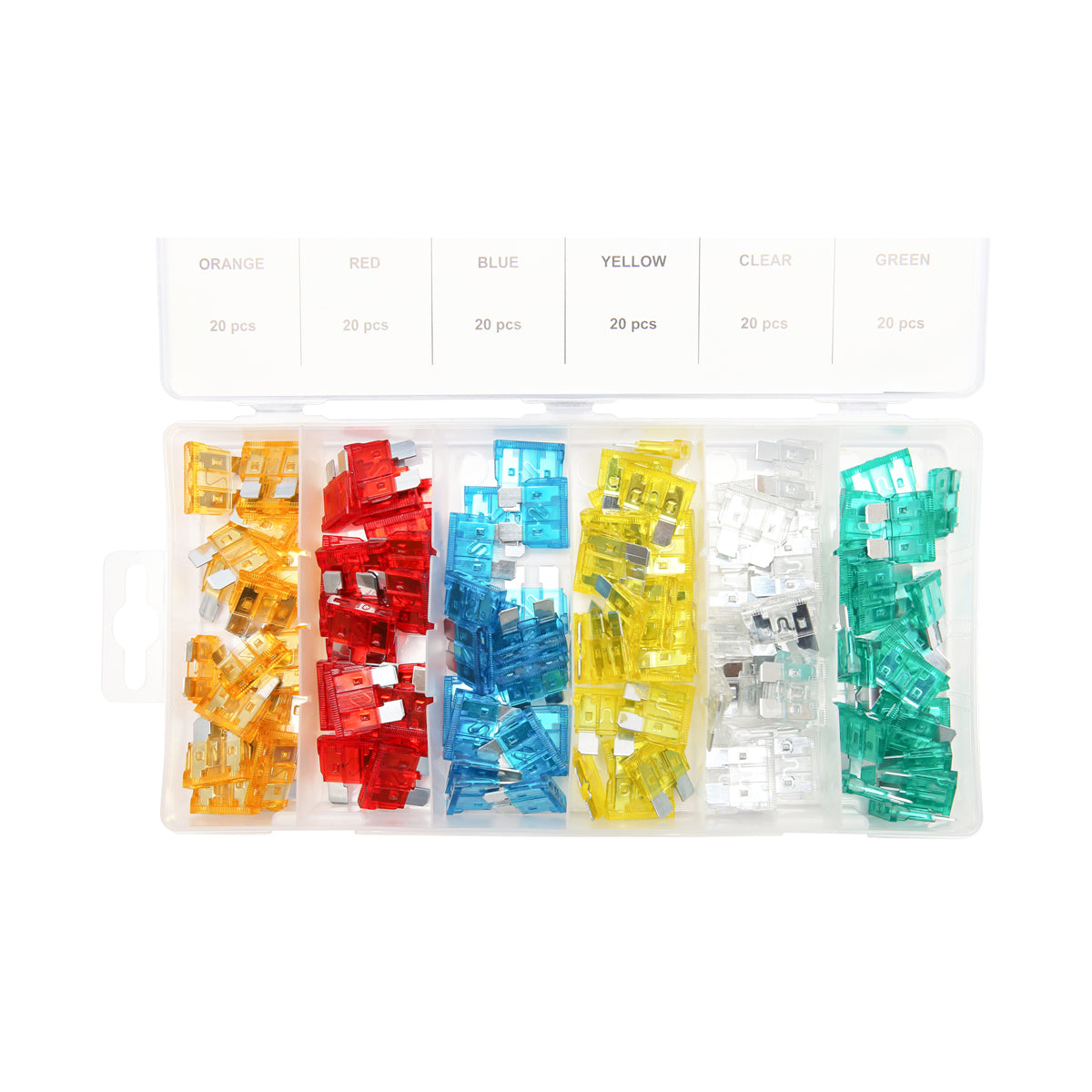 Set di 120 siguranti elettriche per auto di media dimensione