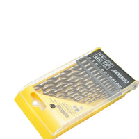 Set di 13 punte elicoidali HSS 1,5-6,5 mm DIN 338 con gambo cilindrico per metallo Crownman