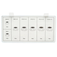 Set di 140 dadi autobloccanti con flangia Breckner Germany