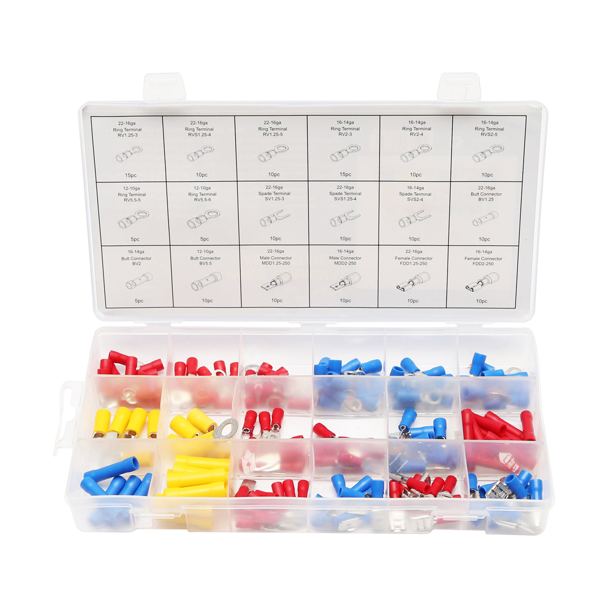 Set di 175 terminali elettrici isolati