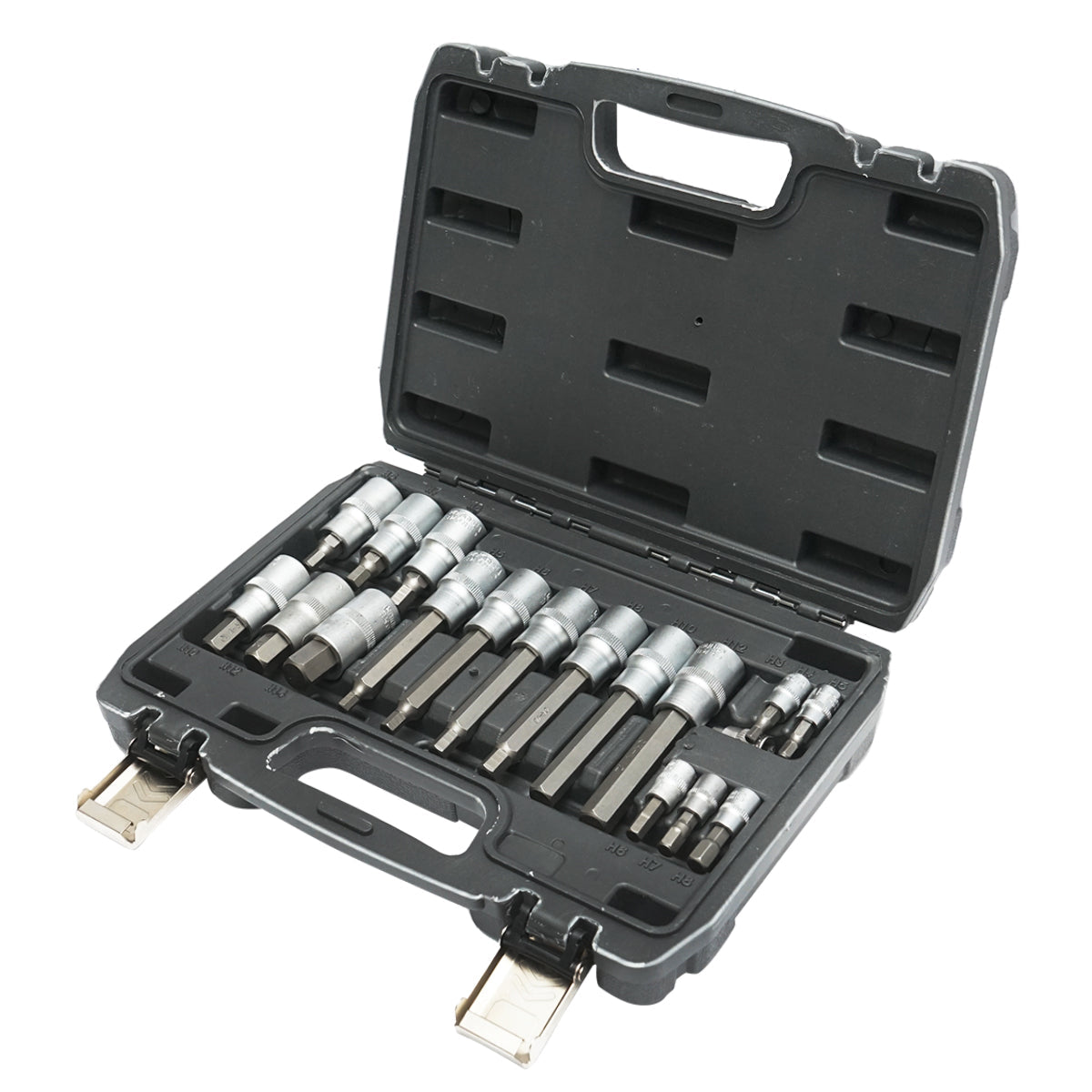 Set di 18 bussole esagonali lunghe e corte Breckner Germany