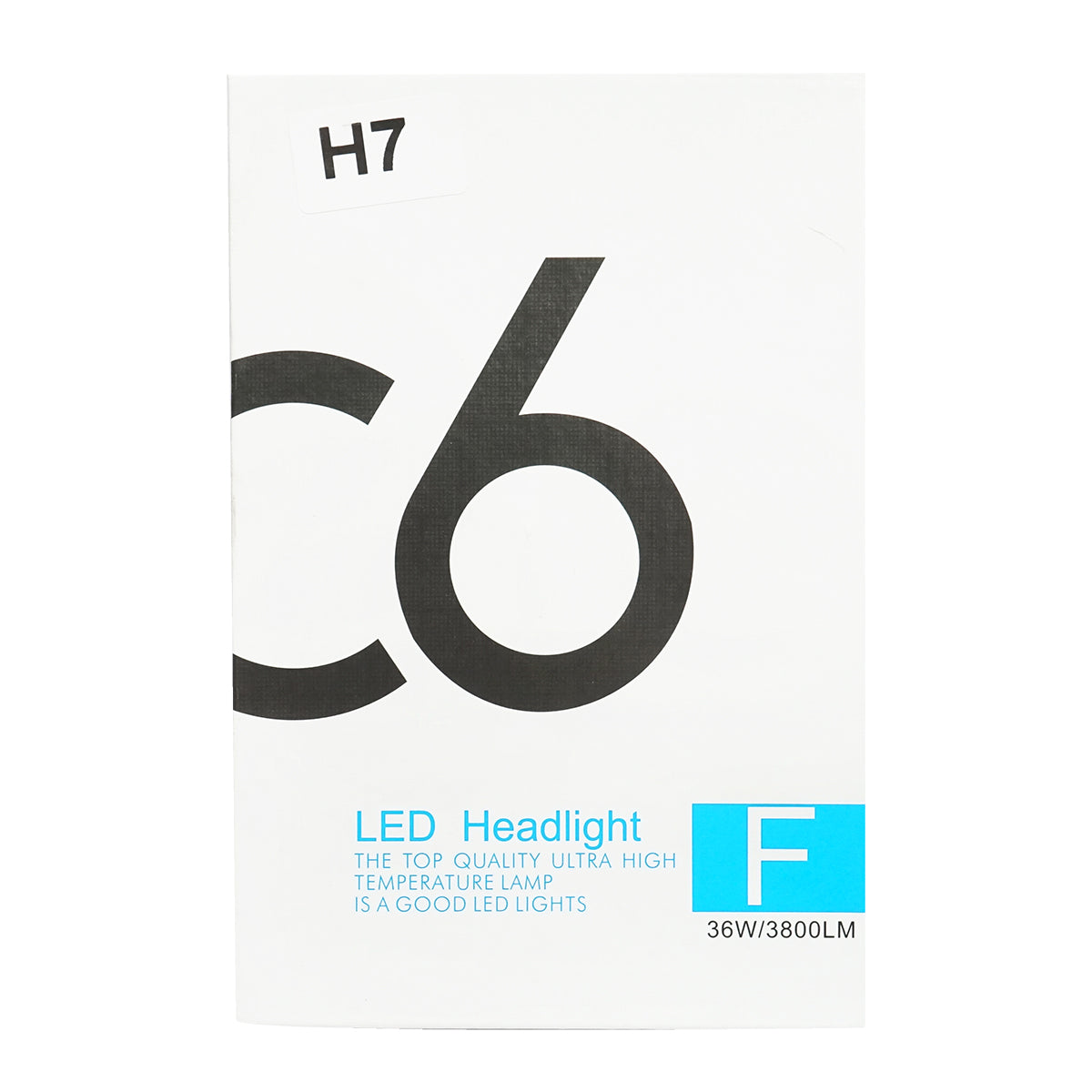 Set di 2 lampadine LED H7 36W/3800LM C6-H7, 12V, 6500K