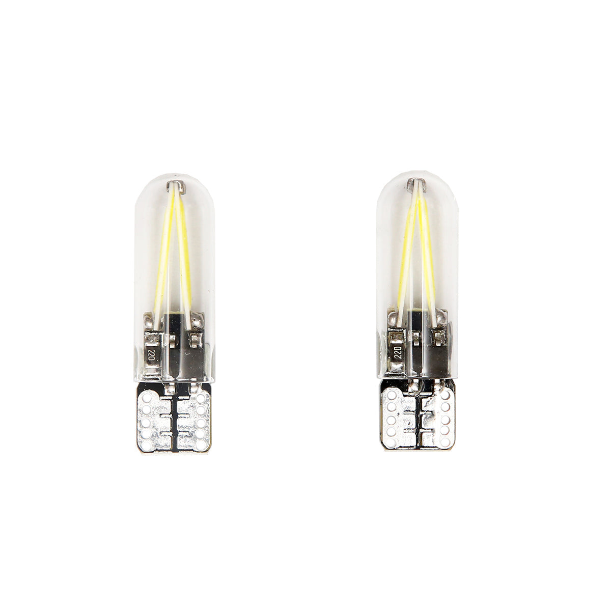 Set di 2 lampadine LED SMD 12V T10 0,04A luce fredda