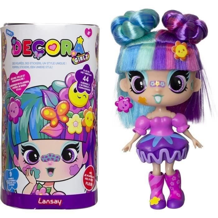 Bambola - LANSAY - 55102 - Decora Girlz - Mini bambole alla moda da personalizzare - Fiore