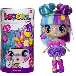 Bambola - LANSAY - 55102 - Decora Girlz - Mini bambole alla moda da personalizzare - Fiore