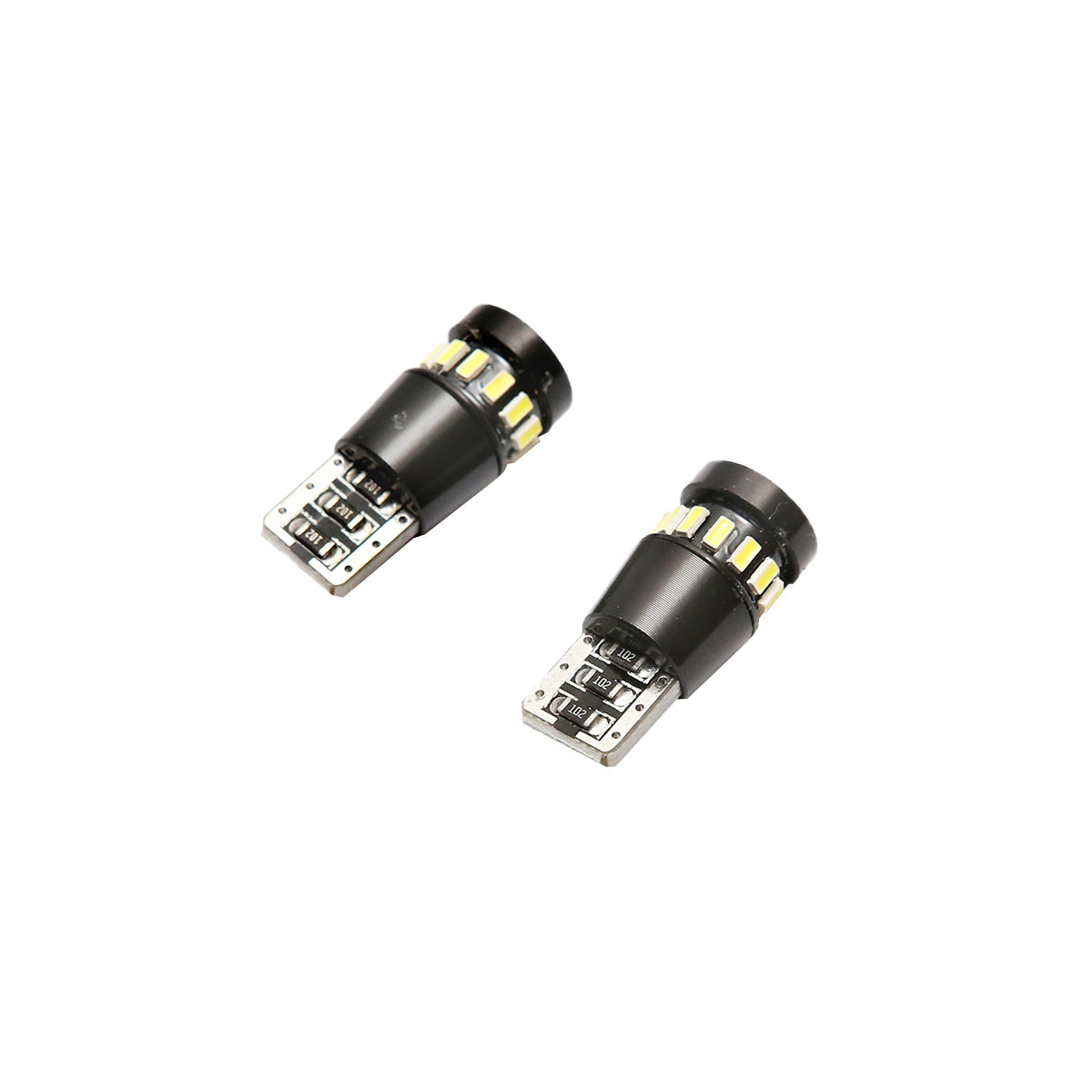 Set di 2 lampadine LED SMD 12V T10 0,12A luce calda