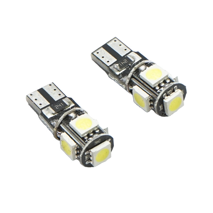 Set di 2 lampadine LED SMD 12V T10 0,16A luce fredda B