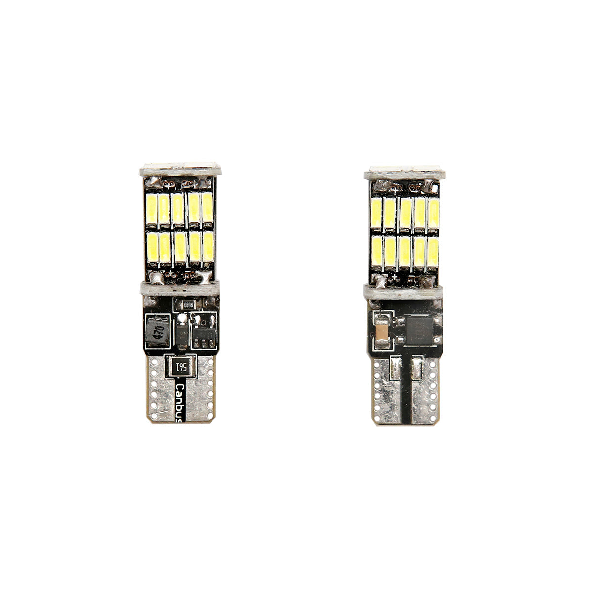 Set di 2 lampadine LED SMD 12V T10 0,2A luce fredda