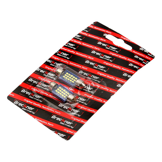 Set di 2 lampadine LED SMD SOFIT 36mm 12V 0,2A luce fredda