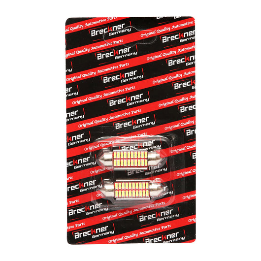 Set di 2 lampadine LED SMD SOFIT 39mm 12V 0,155A luce fredda