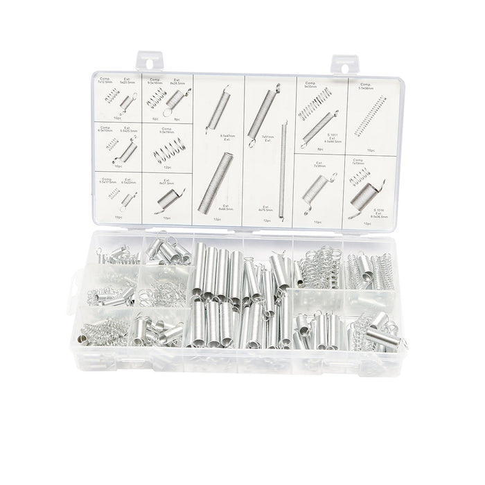 Set di 200 molle di trazione e compressione.