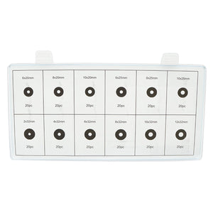 Set di 240 rondelle piane in acciaio Breckner Germany