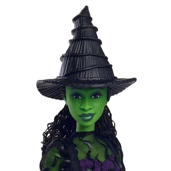 Bambola Mattel-Wicked-Elphaba con accessori e vestiti rimovibili - Wicked - HXT62