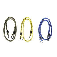 Set di 3 corde elastiche con ganci per ancoraggio carico, 10mmx100cm