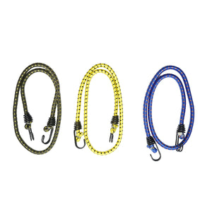 Set di 3 corde elastiche con ganci per ancoraggio carico, 10mmx100cm