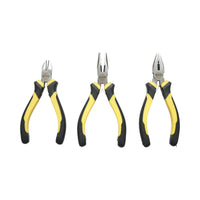 Set di 3 mini pinze combinate brevettate, a punta fine, punta affilata 115 mm Crownman