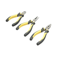 Set di 3 mini pinze combinate brevettate, a punta fine, punta affilata 115 mm Crownman