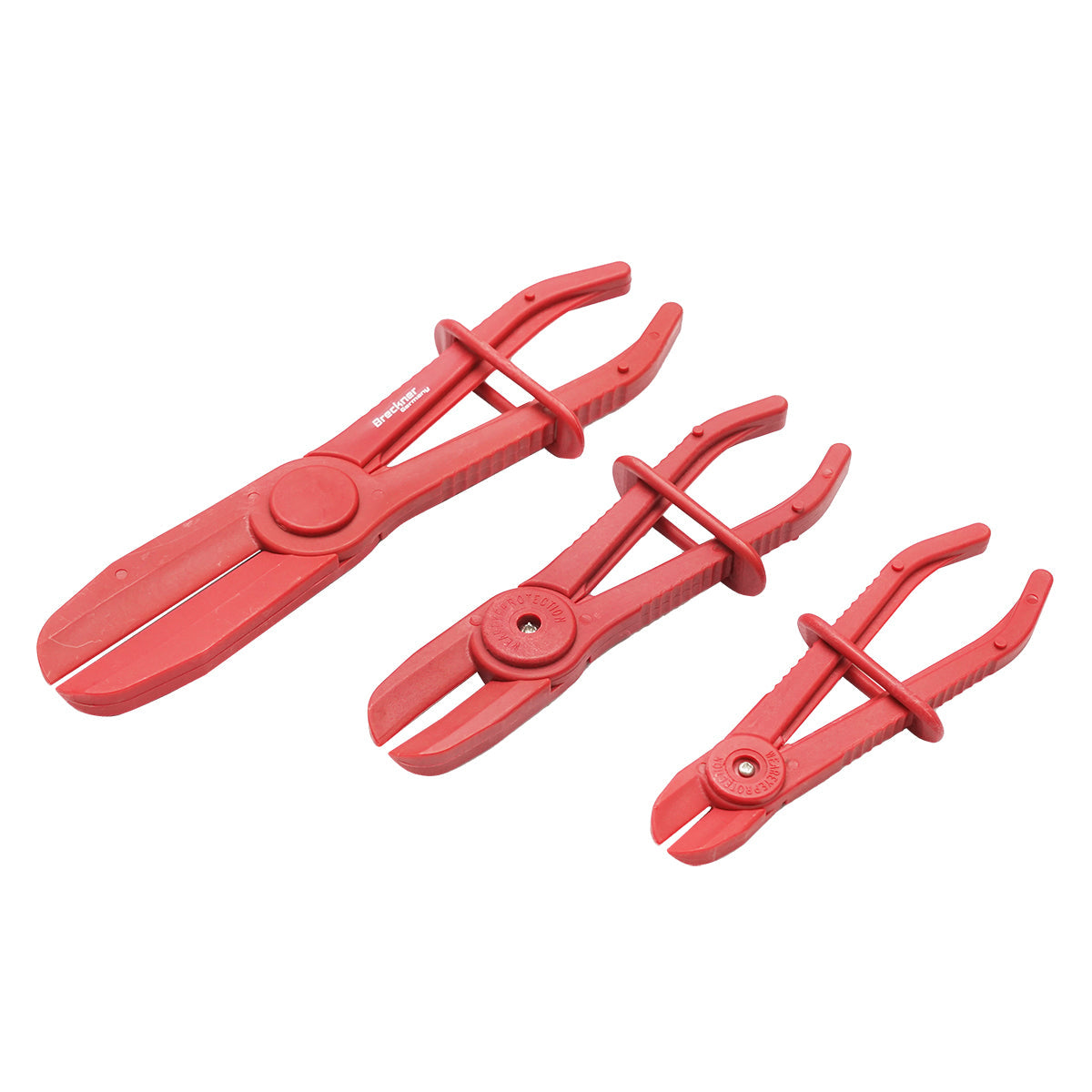 Set di 3 pinze in plastica per tubi auto, Breckner Germany.