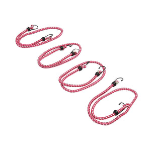 Set di 4 corde elastiche con ganci per ancoraggio carico, 10mmx100cm Breckner Germany