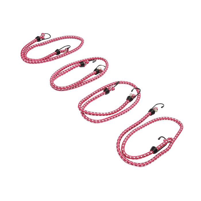 Set di 4 corde elastiche con ganci per ancoraggio carico, 10mmx100cm Breckner Germany