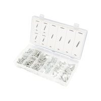 Set di 410 viti autofilettanti per lamiera con testa a croce.