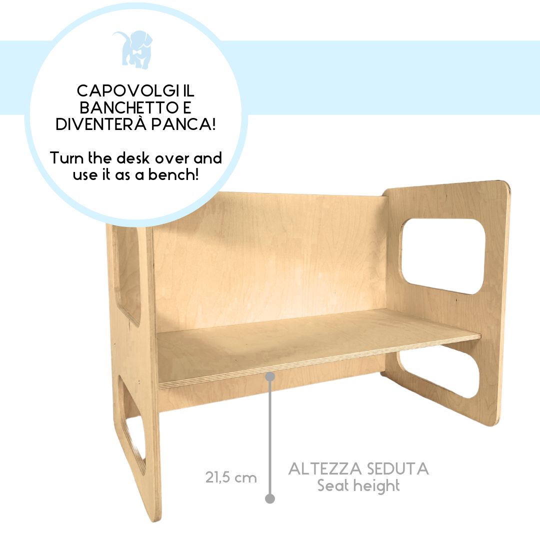 Banchetto/Panca + 2 Sedie Montessori