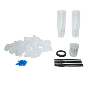 Set di 50 tazze di miscelazione per vernice da 800 ml con tappo filtrante da 125 micron per pistola per verniciatura