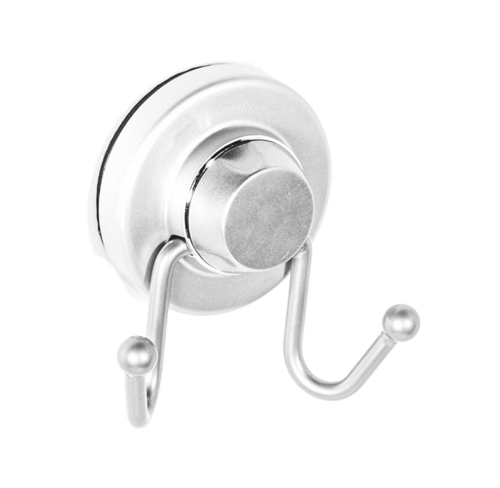 Gancio Appendiabiti da parete Muro Doppio Accessori Bagno Acciaio Metaform