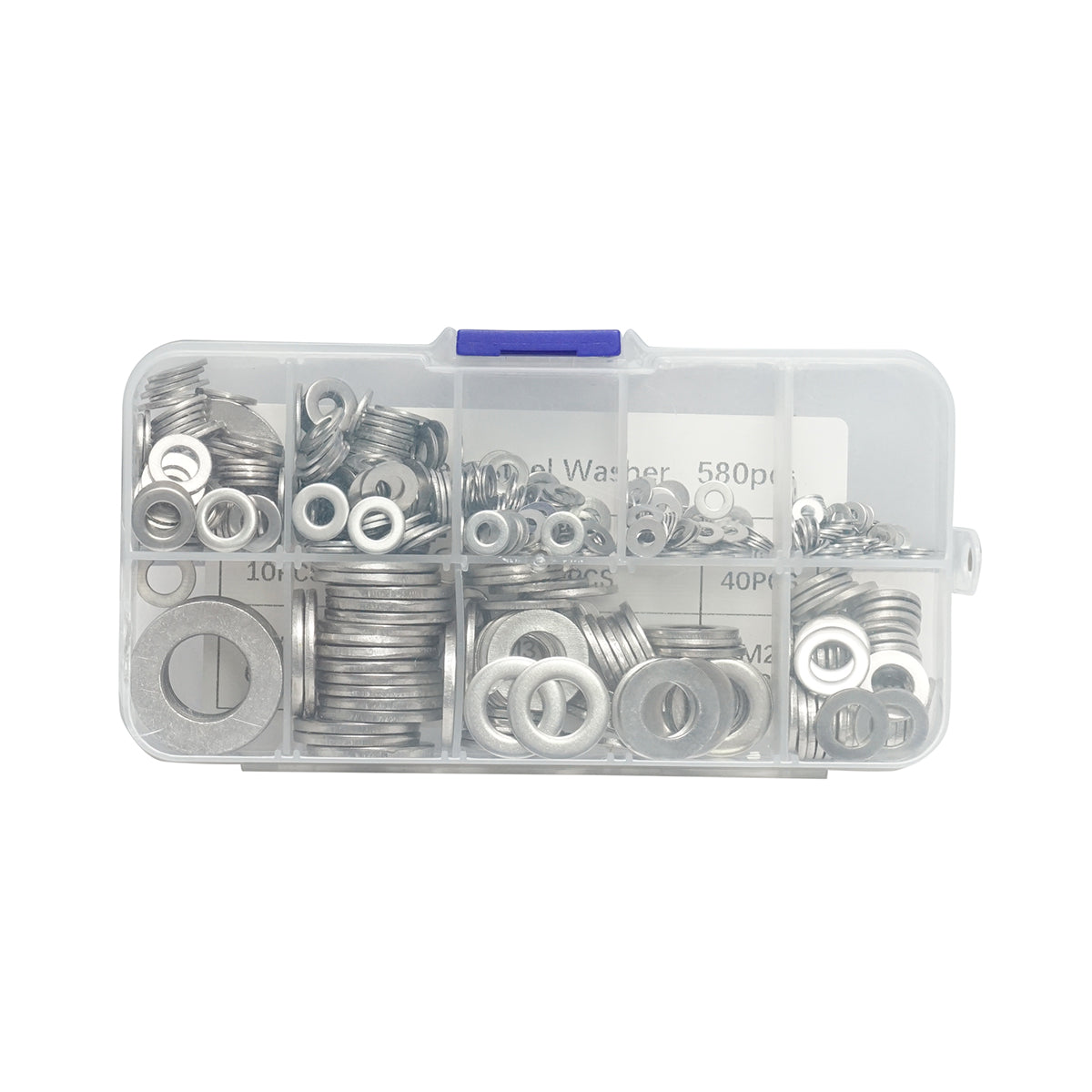 Set di 580 rondelle DIN125, M2-M12 Breckner Germany