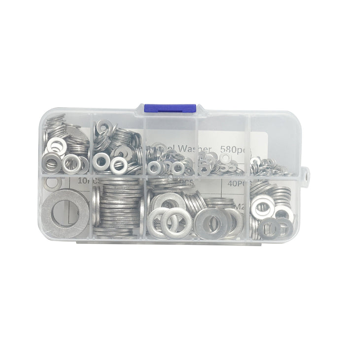 Set di 580 rondelle DIN125, M2-M12 Breckner Germany