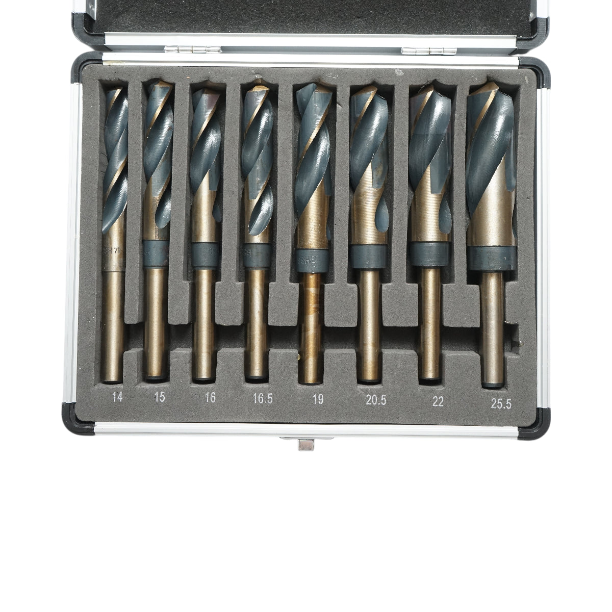 Set di 8 punte da trapano HSS grandi per metallo Breckner Germany