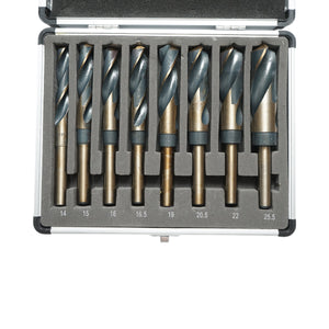 Set di 8 punte da trapano HSS grandi per metallo Breckner Germany