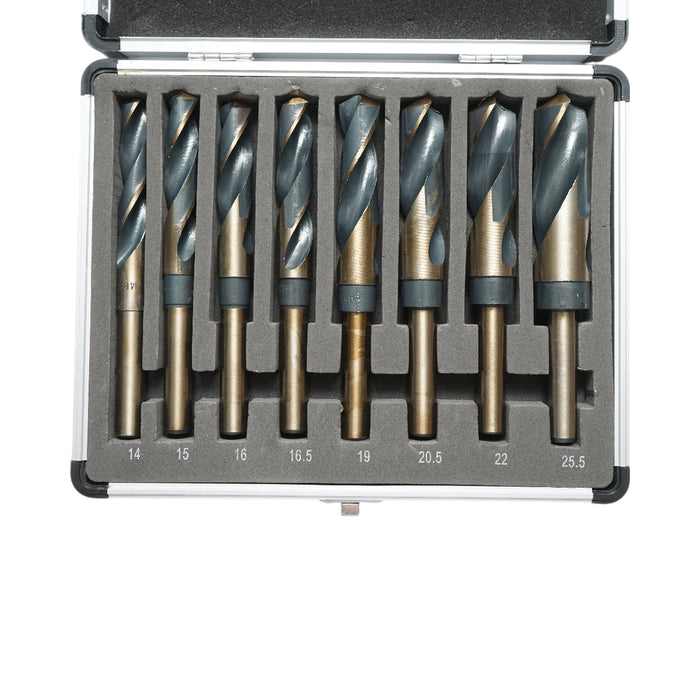 Set di 8 punte da trapano HSS grandi per metallo Breckner Germany